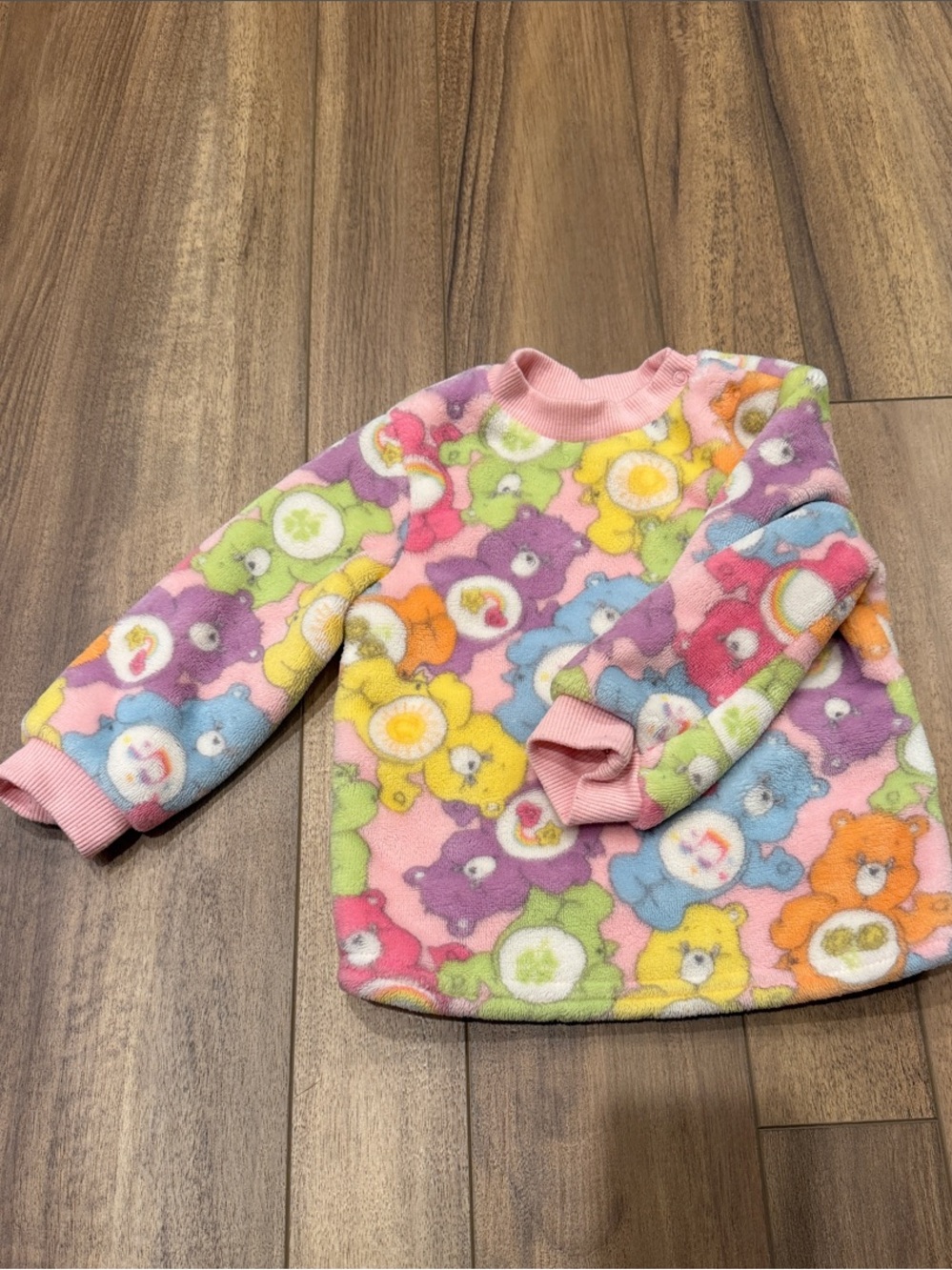 Care Bears Baby Pink Pastel Fleece Pullover